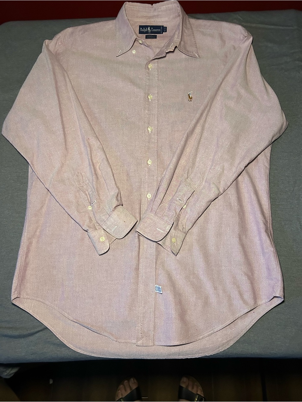 Ralph Lauren Men’s Light Pink Button-Down Oxford Shirt